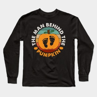 The Man Behind The Pumpkin Long Sleeve T-Shirt